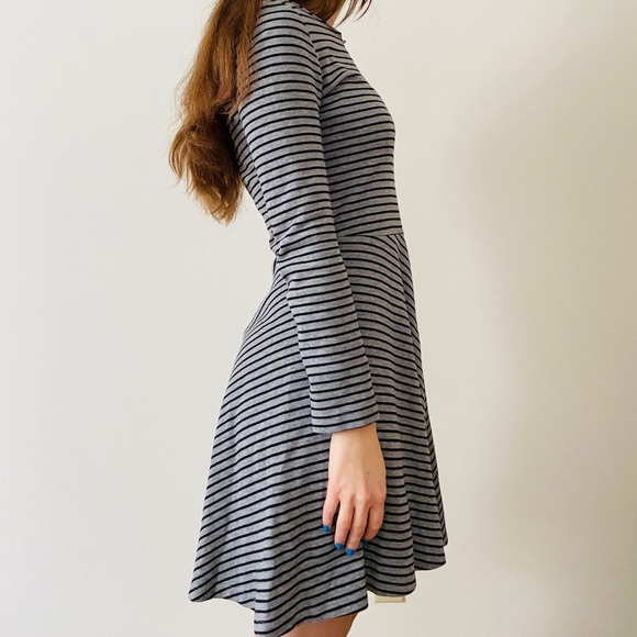 Fit n Flare Striped Dress - Picture 2 of 10